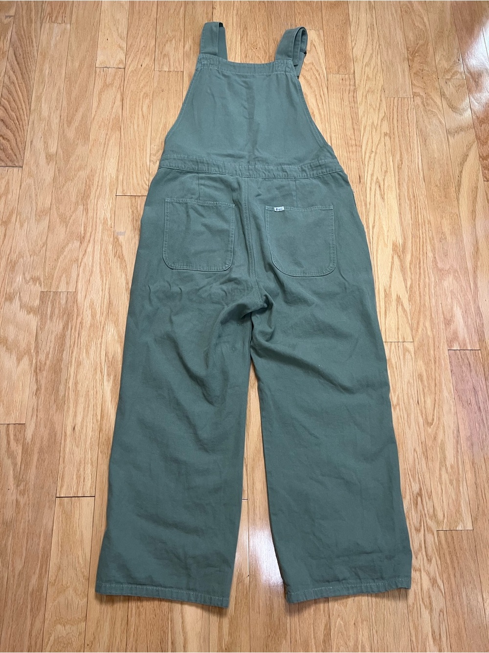 8(eight) Japan Sage Green Cotton Wide Leg Utility Overalls Dungarees - Picture 8 of 12